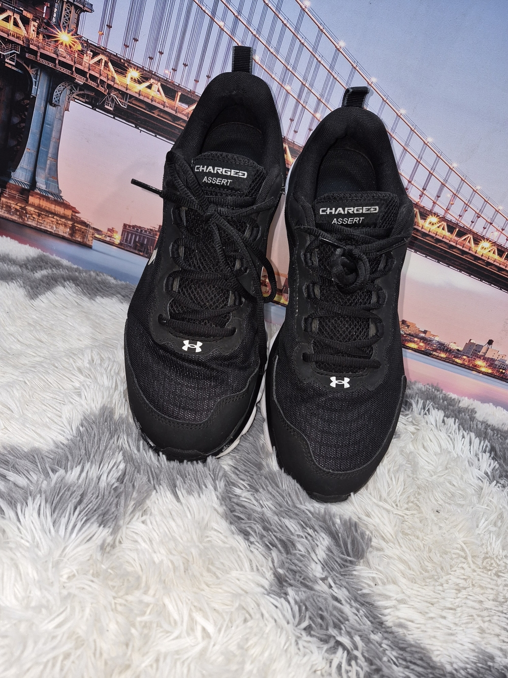 Under Armour Kids' Black Athletic Sneakers - Picture 2 of 8